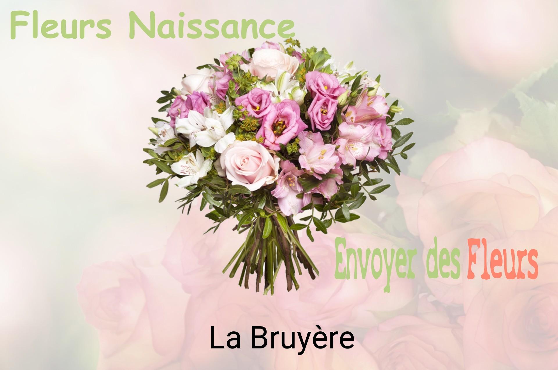 Bouquet de fleurs de naissance livré à La Bruyère